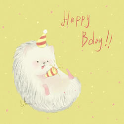 Birthday Hedgehog